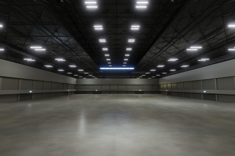 Empty exhibition center. backdrop for exhibition stands.3d render.